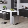 Kosz na śmieci DECO BIN Duo 26+26L srebrny Keter www.swiatkoszy.eu